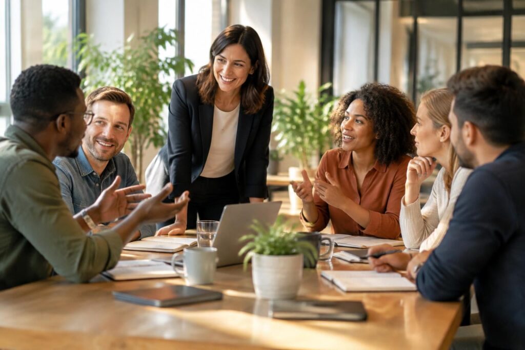 découvrez les compétences essentielles pour développer votre leadership, fédérer votre équipe et accompagner chacun vers sa réussite.